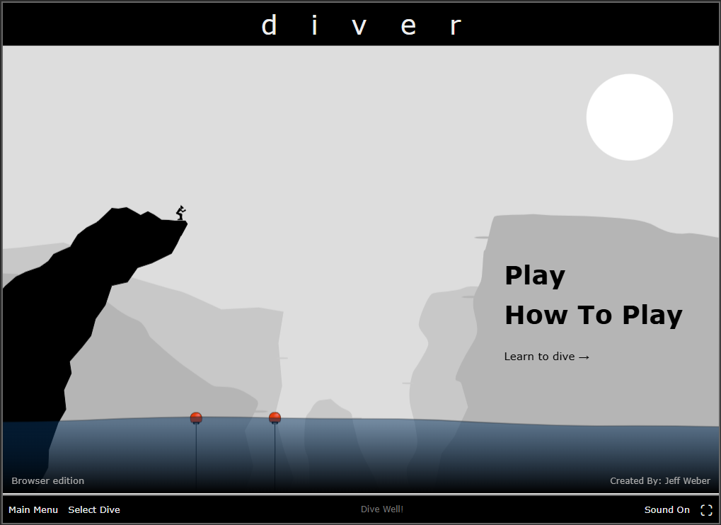 Diver home screen